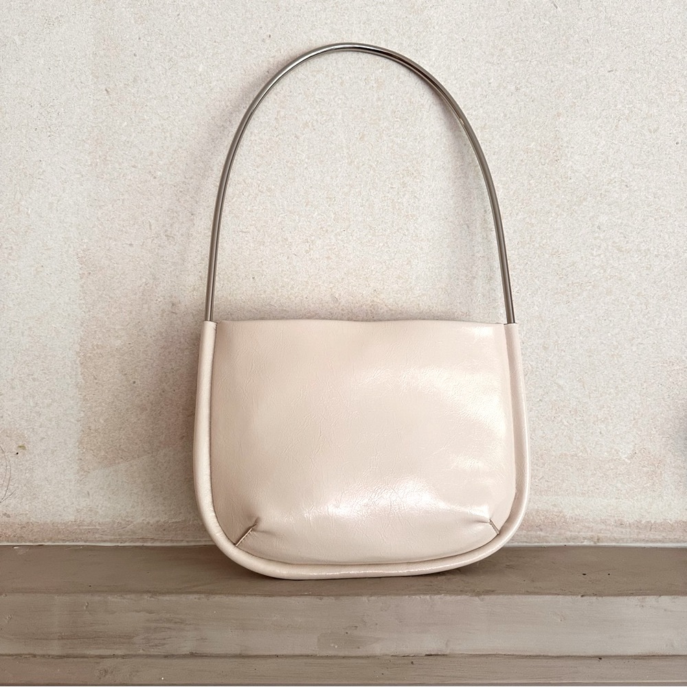 Mango patent leather shoulder bag